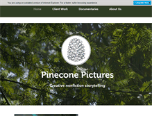 Tablet Screenshot of pineconepictures.com